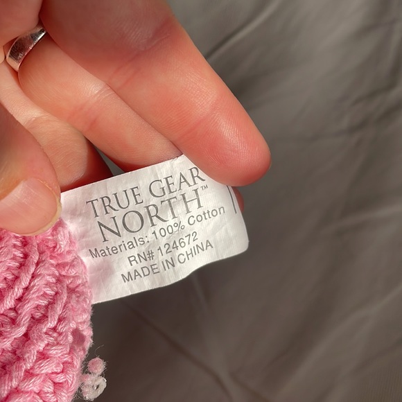 100% Cotton Pink snow hat beanie - Picture 2 of 2